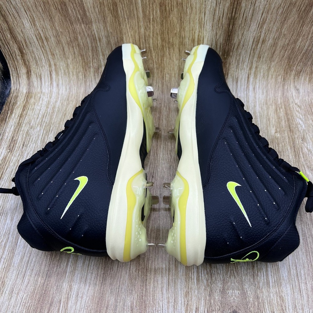 Nike Air Griffey 2 Metal Baseball Cleats Men's Size 12 Black Neon HF3840-001 NEW - Picture 7 of 9